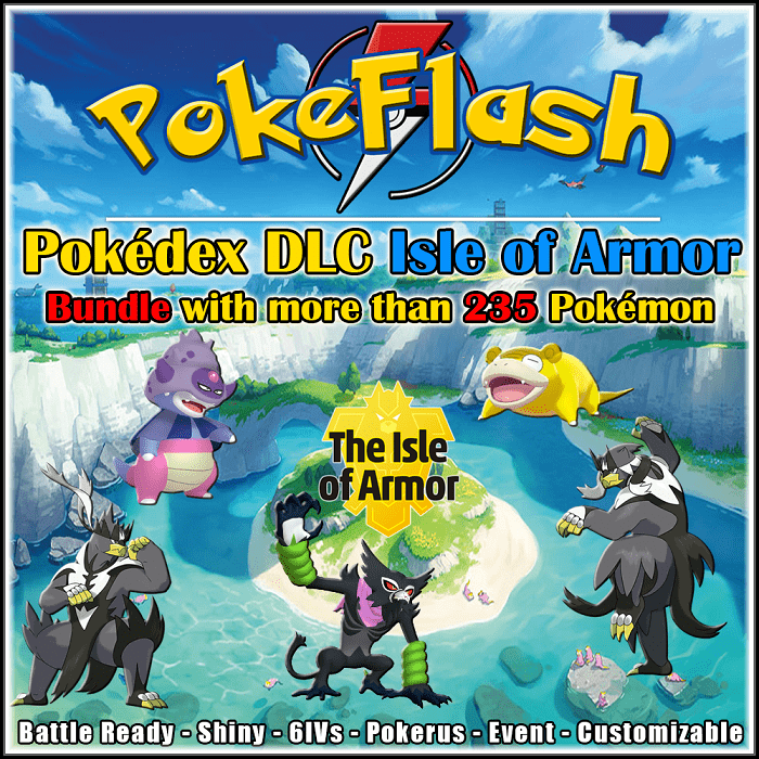 Pokémon Sword & Shield DLC : Full Pokédex Complete (Isle of Armor) 