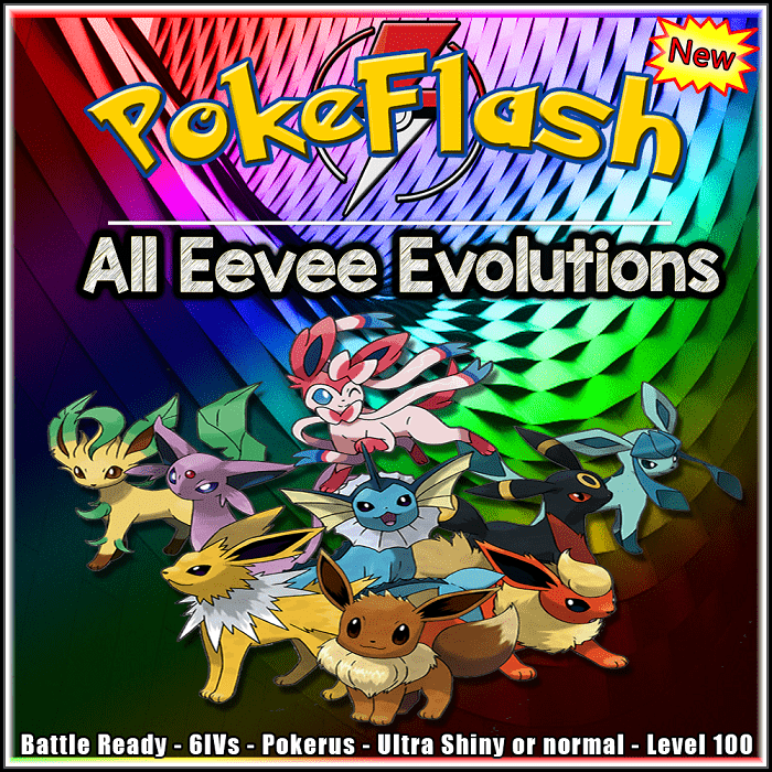 All Eevee Evolutions - Scarlet and Violet - PokeFlash