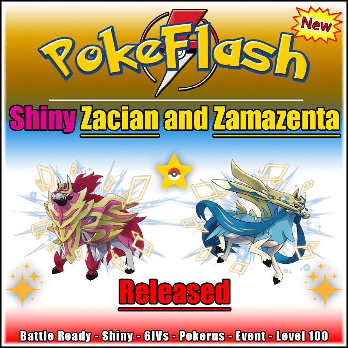 Pokemon Sword & Shield / Event Shiny Legendary Zacian 