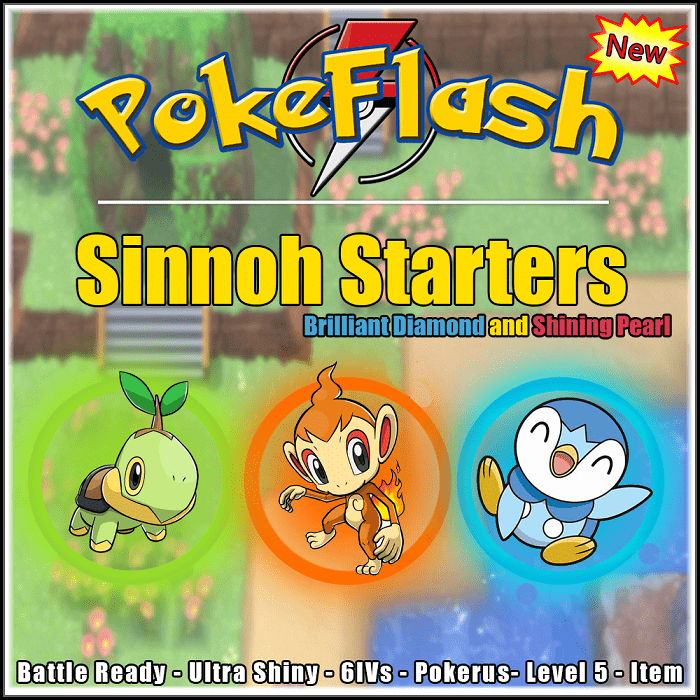 Starters Package (12x, 6IV, Shiny, Hidden Abilities) - Pokemon Brilliant  Diamond & Shining Pearl - Rawkhet Pokemon