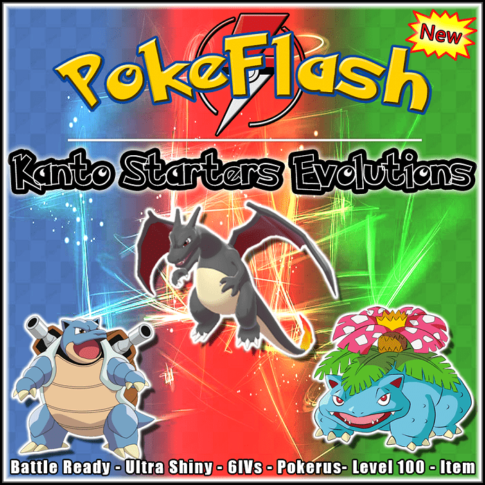 Kanto Starters Evolutions - Sword and Shield / Brilliant Diamond and  Shining Pearl - PokeFlash