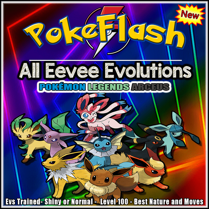 All Eevee Evolutions - Pokémon Legends Arceus - PokeFlash