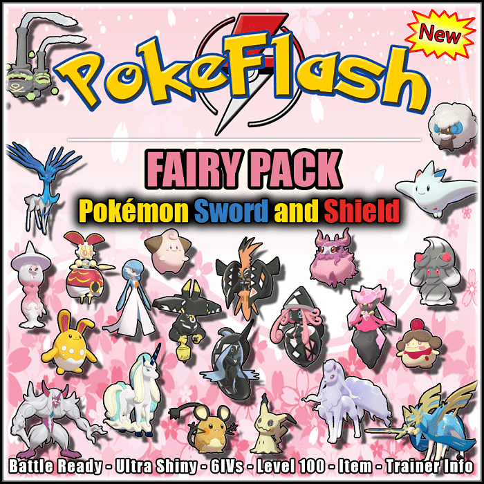 Type Pack (FAIRY) - All 15 Pokémon available in Pokémon Legends Arceus -  PokeFlash