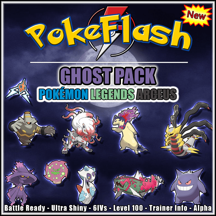 Type Pack (GHOST) - All 49 Pokémon available in Sword and Shield - PokeFlash