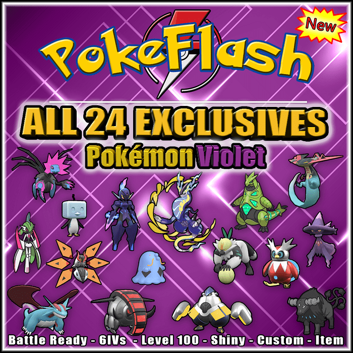 Pokemon Scarlet & Violet: All Violet Exclusive Pokemon