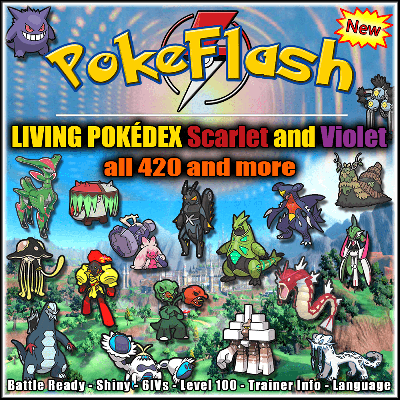 Living Pokédex Scarlet and Violet! Get all pokémon of Gen 9! - PokeFlash