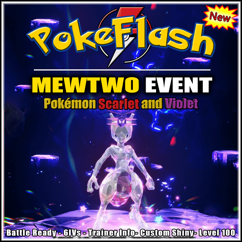 Pokemon Scarlet/Violet MEWTWO & MEW (2023 Event) GETY0URMEW + Tera Raid  Mewtwo